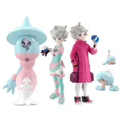 【中古】食玩 トレーディングフィギュア ポケモンスケールワールド ガラル地方 ビート＆ミブリム＆テブリム＆ブリムオン プレミアムバンダイ限定