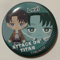 進撃の巨人×ぱすきゃら 　リヴァイ　缶バッジ
