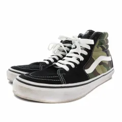 バンズ VANS × ソフネット SOPHNET SK8-HI ハイカットスニーカー シューズ カモフラ柄 27.5cm 黒 ブラック カーキ V38SOPHNET /FTのサムネイル