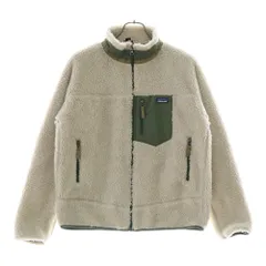 PATAGONIA (パタゴニア) 21AW Classic Retro-X クラシック レトロX ジップアップ ボアフリースジャケット ベージュ/グリーン STY65625FA21