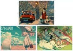 [중고] 캐릭터 카드 포저가 FAMILY DAYS 브로마이드 3장 세트 [SPY×FAMILY]