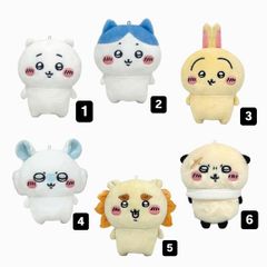 ちいかわ  サンリオ play charm スマホグリップ スマホスタンド ストラップ マスコット ぬいぐるみ ハチワレ うさぎ モモンガ シーサー ラッコ