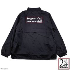 2%ER コーチJKT SUPPORT YOUR LOCAL LOGO　ブラック