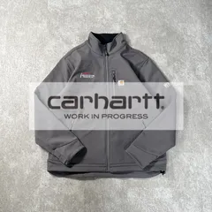 カーハート　アウトドア　ハーフジップマウンテンパーカー中綿グレーL 1009 アウトドアにも！ 軽量UVカットハーフジップマウンテンパーカー