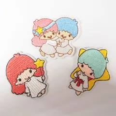 ㉖　アイロンワッペン　ワッペン リトルツインスターズ キキララ 3点セット アイロン サンリオ