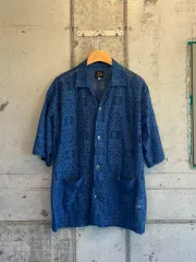 値下げ【希少】needles カバナシャツ　半袖　L 2025年最新】NEEDLES Cabana Shirtの人気アイテム - メルカリ