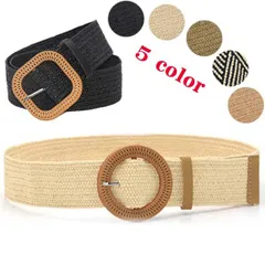 5cm【Mesh ベルト】【送料無料】ナチュラルに決まるワイドベルト、季節感溢れる爽やかな幅広ゴムベルト。