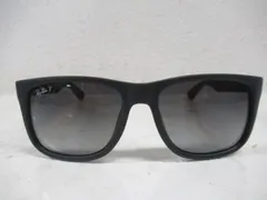 R117　レイバン　Ray-Ban　RayBan　JUSTINCLASSIC　ジャスティンクラシック　マットラバーブラック　ブラック　RB4165　サングラス　眼鏡　メガネ　中古　人気　定番　海外セレブ　ケース付