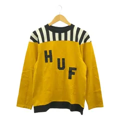 HUF / ハフ | ロゴ クルーネック カットソー | S | マスタード | メンズ