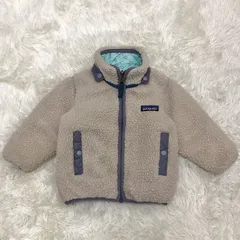 Patagonia　パタゴニア　リバーシブル　ブルゾン　ボア　ダウン　アウター　ジャケット　12M-18M