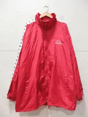 Kappa カッパ ナイロン トラックジャケット パンツ セットアップ 上下セット ロゴ刺繍 ライン レッド 赤