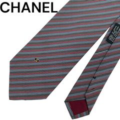 専用　CHANEL シャネル  ネクタイ　ストライプ　ココマーク Amazon | [シャネル] ネクタイ ストライプ ロゴ ココマーク CH67