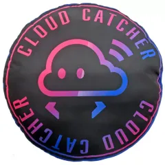 【中古】クッション・本体 ブラック×ブルー クラウドーーん!クッション クラウドキャッチャー6周年記念 クラウドキャッチャー限定
