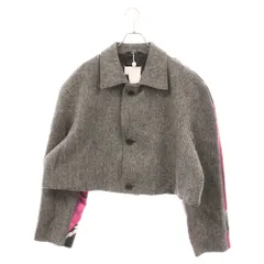 Maison Margiela (メゾンマルジェラ) 19AW バックグラフィック クロップドジャケット テーラード グレー レディース S29BN0311のサムネイル