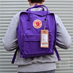 FJALLRAVEN フェールラーベン リュックサック レザーつき　KANKEN 7L/ 16L /20L むらさき  FK08
