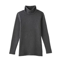 [グンゼ] インナーシャツ 裏起毛 厚手 あったかインナー 伸びる ハイネック 長袖インナー ホットマジック 寒さ知らず MH5645P/MH5645K レディース ブラックモク L