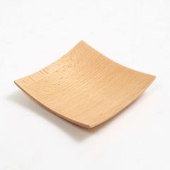 プレート お皿 四角 正方形 天然木製 ブナの木 スクエアプレート 割れにくい 木 おしゃれ カフェ風 ナチュラル 木製食器 小皿 洋食器
