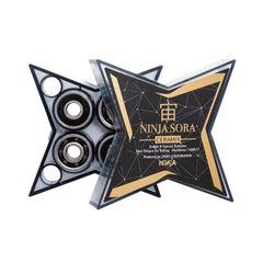 宙ベアリング　NINJA SORA ゴールドCERAMIXニンジャベアリング　スケボーベアリング　スケートボードベアリング
