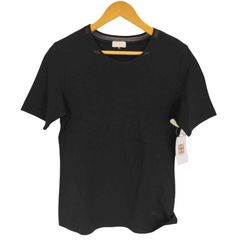 バーバリーズ BURBERRYS メッシュ ネック 切替 ロゴ 刺繍 S/S Tシャツ レディース import：M 