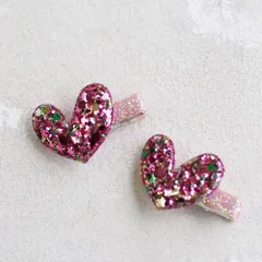 ☆ ピンク ☆ フリー ☆ ティンカーベルヘアクリップ2個セット ヘアクリップ ハート 小さめ 2個セット ヘア クリップ ヘアピン 髪飾り 髪留め キッズ 女の子 子供 子ども こども おしゃれ かわいい 可愛い ピアノ発表会 七五三 結婚式 カジュアル