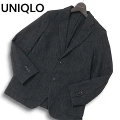 UNIQLO ユニクロ 秋冬 ウール ツイード★ ヘリンボーン テーラード ジャケット Sz.S メンズ