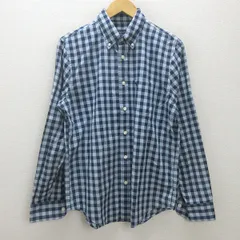 G■アバクロンビー&フィッチ/Abercrombie&Fitch 長袖シャツ/コットン【M】紺青/men's/115【中古】■