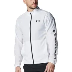 【新品】UNDER　ARMOUR（アンダー アーマー）メンズ UAフレッシュウーブン フルジップ ジャケット アウター ポケット トレーニング　ホワイト　6001543-100