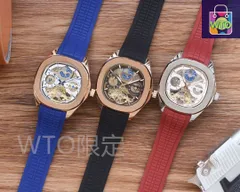 【今日特価】PATEK PHILIPPE パテックフィリップ ラバーストラップ・オープンダイヤル仕様-WTO輸入2