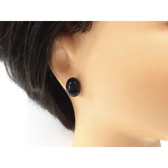 天然石 ソーダライトスタッドピアス