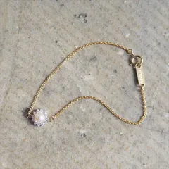 Ouca（ウーサ）ブレスレット／SV925×14KGF*フルールシリーズ*淡水パール×ジルコニア石枠ブレスレット