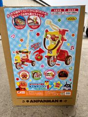 【室内使用品】それいけ！アンパンマン オールインワンUP3　折りたたみ三輪車 エムアンドエム アンパンマンオールインワンUp3 折りたたみ