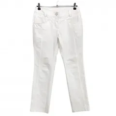 マンシングウェア パンツ 白 無地 ロゴ刺しゅう ストレッチ  レディース 11 ゴルフウェア Munsingwear