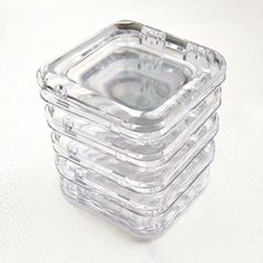 新品 愛の部屋 缶バッジ バッジ 収納ケース 缶バッジ専用 カバー 小分け 直径65cmまでの缶バッチ用 ボックス アクリル 傷防止 保護 透明 コイン収納ケース ネイルアートケース ネイルピース収納ボックス ジュエリー収納ケースアクセサリーケース (5セット