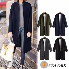 XL/2XLサイズ ブラック グレー ネイビー チェスターコート レディース コート ロング コート アウター レディースコート カジュアル シンプル 秋冬物 フォーマル 黒 紺 dd145l2