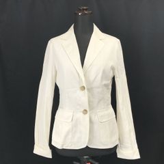 Max Mara マックスマーラ 銀タグ 白 ジャケット ストレッチ 44 - メルカリ