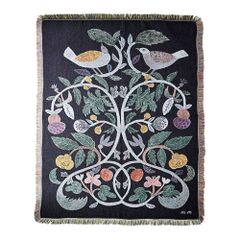 松尾ミユキ　Tapestry rug Plants-Bird 　ラグ