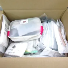 ハブラシ マスク ホテルアメニティ等 未使用 外装ダメージ有 60点セット まとめて 大量 日用品 【中古】