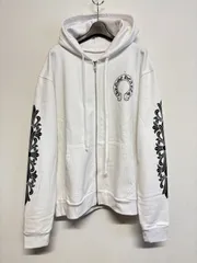 CHROME HEARTS クロムハーツ zip hoodie ジップパーカー Sweat スウェット Horse Shoe ホースシュー White ホワイト 白 Lサイズ 新品未使用