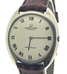 UNIVERSAL GENEVE 866101 ホワイトシャドウ ローマ 自動巻き時計 ユニバーサルジュネーブ メンズ 腕時計 ♯1073012223