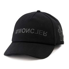 75 MONCLER GRENOBLE モンクレール グルノーブル 3B00021 04863 ブラック ベースボールキャップ 男女兼用