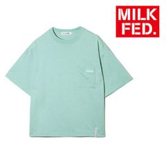 tシャツ Tシャツ ミルクフェド milkfed MILKFED BASIC POCKET S/S TEE 103241011004 レディース 緑 ライトグリーン グリーン ティーシャツ ブランド ティシャツ 丸首 クルーネック おしゃれ 可愛い ロゴ
