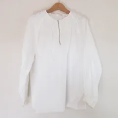 二子玉) Col Pierrot コルピエロ 23AW 未使用 FLARE SLEEVE ブラウス フレアスリーブブラウス ホワイト F 定価29,700円 ※薄汚れ 二子玉) Col Pierrot コルピエロ 23AW完売 未使用 FLARE SLEEVE
