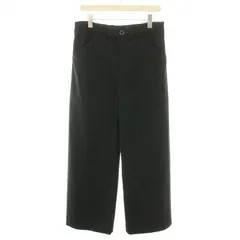 サンシー SUNSEA 22SS N.M オックスフォード w N.M Oxford w 耳 ストレートパンツ STRAIGHT PANTS ワイドパンツ ジップフライ ウール 2 M 黒 ブラック /YTのサムネイル