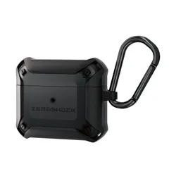 【在庫セール】対応 ZEROSHOCKケース (2021年モデル) カラビナ付き 第3世代 ブラック AirPods AVA-AP3ZEROBK エレコム