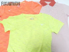 ◇ MIZUNO ミズノ  まとめ売り3点セット S＆Lサイズ　半袖 ポロシャツ Tシャツ カットソー  レディース  【中古】 【1002798778306】