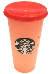 【中古】マグカップ･湯のみ レッド カラーチェンジング リユーザブルコールドカップ 709ml 「スターバックスコーヒー」