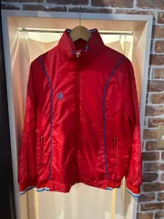 アシックス asics Recorder レトロジャケット ナイロンジャケット ブルゾン ポリエステル レッド A-1374
