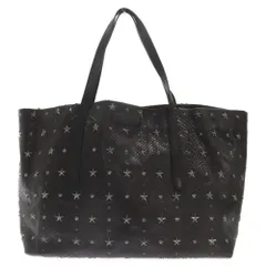JIMMY CHOO (ジミーチュウ) PIMLICO ピムリコ スタースタッズ 総柄 レザー トートバッグ ハンドバッグ ブラックのサムネイル