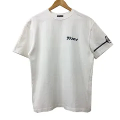 ページボーイ PAGE BOY PAGEBOYLIM Tシャツ カットソー プルオーバー クルーネック 刺繍 半袖 M 白 紺 ホワイト ネイビー