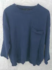 ◇ URBAN RESEARCH アーバンリサーチ コットン ニット 長袖 セーター F ネイビー * 1002799189958 【中古】 【1002799189958】